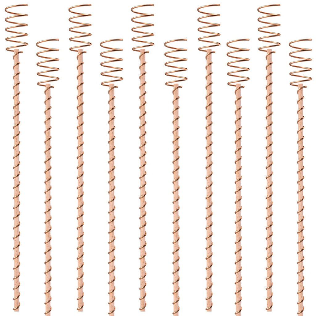 10Pack 17" Electroculture Plant Stakes, Electroculture Copper Gardening Antennas, Long Copper Garden Stakes for Plants Fruits Vegetables Growth, Eco-Friendly & High-Yield
