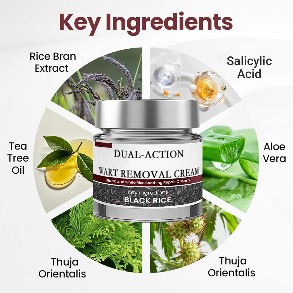 KeraErase Dual-Action Renewal Cream, Black and White Rice Soothing Repair cream, Professional Skin Treatment, Smooths And Refines The Skin, Natural Body Serum Suitable for All Skin Types (2PCS)