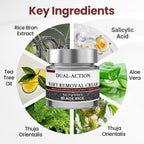 KeraErase Dual-Action Renewal Cream, Black and White Rice Soothing Repair cream, Professional Skin Treatment, Smooths And Refines The Skin, Natural Body Serum Suitable for All Skin Types (2PCS)