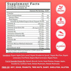 Llama Naturals Multivitamin for Women & Men, Vegan, Organic Gummies with Vitamin D, C & K, Adults Real Fruit Gummy Vitamins, Chewable Multivitamin Supplement, No Added Sugar Cane, Strawberry, 120 Ct