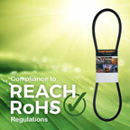A92/4L940, A/4L, Classic Wrapped V-Belt, Rubber, 1/2" x 94" Outside Circumference