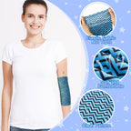 Cuffbow 12 Pcs PICC Line Reusable Sleeve Cover for Adults Upper Arm Breathable Cover Nursing Sleeve Protector Supplies(Stylish)