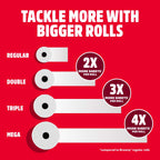Brawny Tear-A-Square 3-Ply Paper Towels, 12 Double Rolls = 24 Regular Rolls
