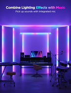 Govee RGBIC LED Strip Lights 16.4ft with Covers, Smart LED Lights for Bedroom Work with Alexa and Google Assistant, LED Diffuser Channel with Srtip Lights, Skirting Lines, Studio, Cabinet