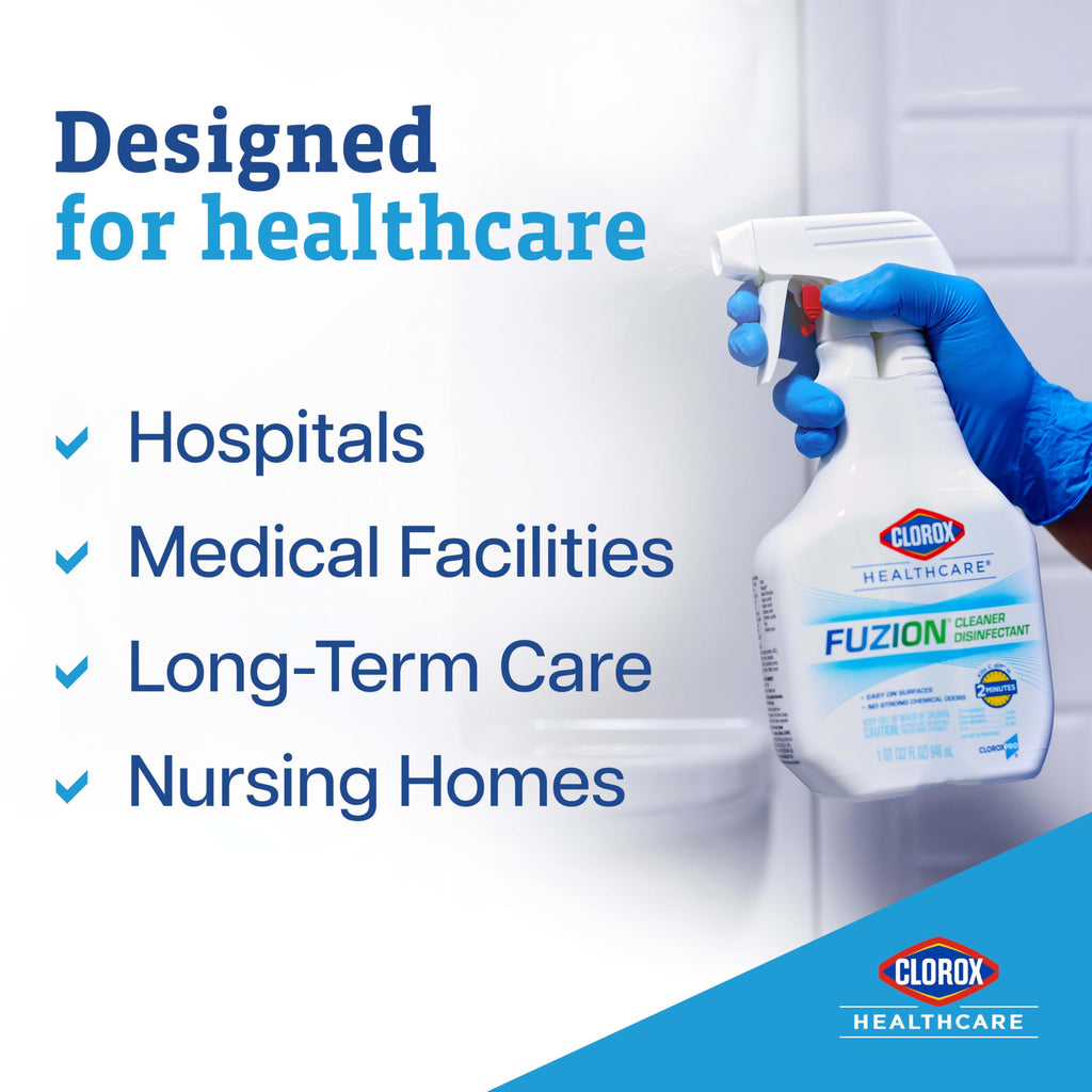 Clorox Healthcare Fuzion Cleaner Disinfectant Spray, 32 Fluid Ounces (Package May Vary)