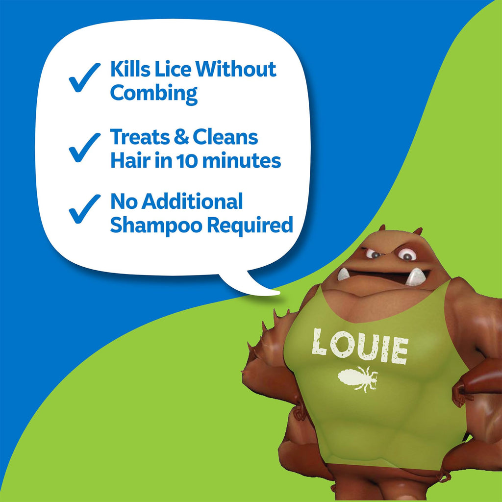Nix Ultra Superlice Treatment, All-in-One Shampoo, 4 Fl Oz & Lice Removal Comb