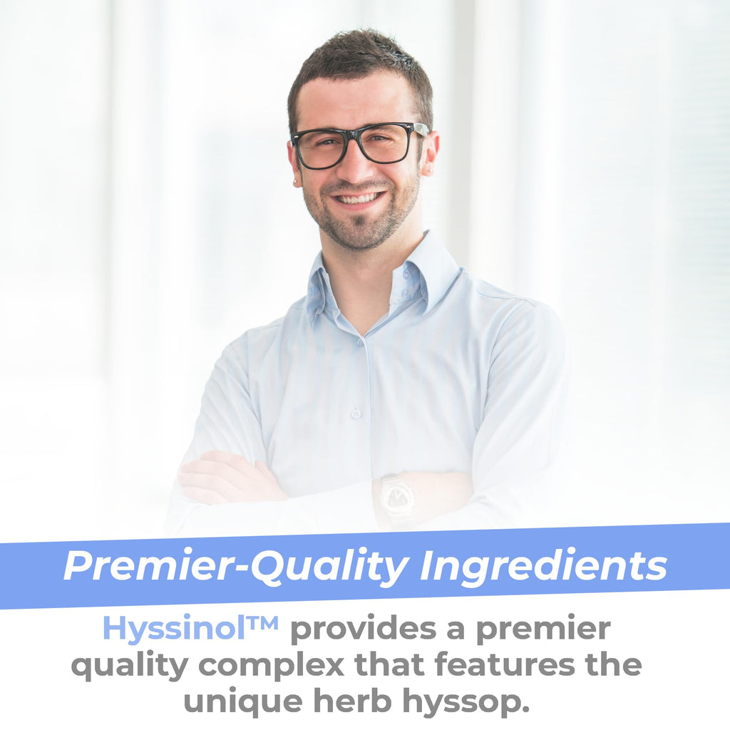 Premier Research Labs Hyssinol - Hyssop Herb, Hyssop Capsules, Wellness Pills with Organic Hyssop Dry Herb, Dietary Supplement with Green Tea, Antioxidant Support - 60 Vegetarian Capsules