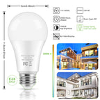 LED Light Bulbs, 100 Watt Equivalent A19 LED Bulbs, 13W 3000K Soft White 1500 Lumens Non-Dimmable Bright E26 Edison Medium Screw Bulbs for Home Bedroom Kitchen Living Room Office Lamp, 10-Pack