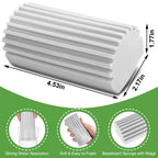 Jeymei 8-Pack Damp Clean Duster Sponge, Sponge Cleaning Brush, Duster for Cleaning Blinds, Glass, Baseboards, Vents, Railings, Mirrors, Window Track Grooves and Faucets