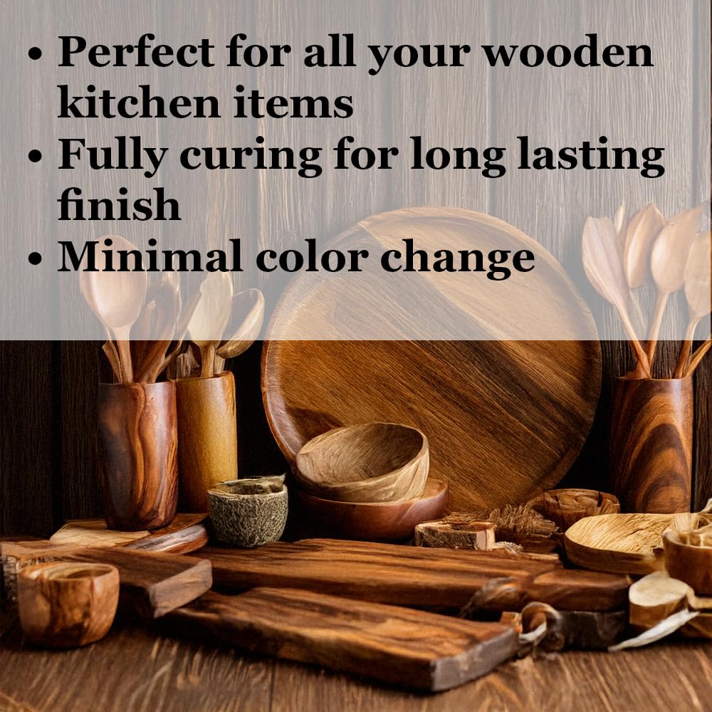 Refined Walnut Oil for Wooden Kitchen Items and More-Premium Wood Finish, Conditioner & Sealer, Food Safe, Long-Lasting, Protects and Seals. Light Color - USA Made (9 fl.oz)