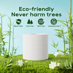 ECOLipak Bamboo Toilet Paper, Septic Safe Toilet Tissue, 16 Double Rolls, 320 Sheets Per Roll, Tree Free, Non Toxic, 2 Ply, Soft and Absorbent, Eco Friendly Dye-Free Paper