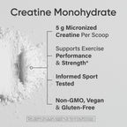 Sports Research Creatine Monohydrate - Gain Lean Muscle, Improve Performance and Strength and Support Workout Recovery* - 5 g Micronized Creatine - 17.64 oz