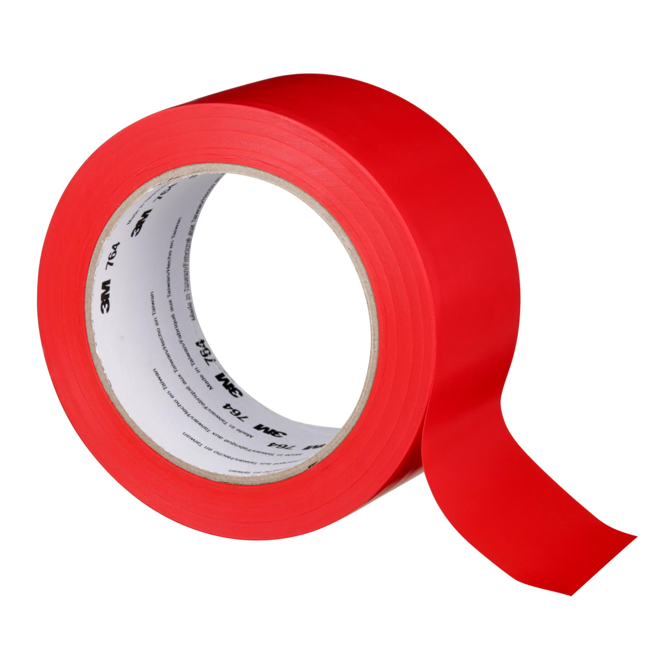 3M General Purpose Vinyl Tape 764, Red, 2 in x 36 yd, 5 mil, 1 Roll
