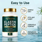 Keikeyo Elastin Peptides, Elastin Peptide Skin Tightening Formula, Marine Protein Complex, Daily Nutritional Support for Skin 60 Count (1pcs, 1)