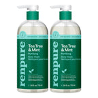 Renpure Tea Tree & Mint Body Wash - Cleanses, Invigorates & Refreshes Skin Without Over-Drying - For All Skin Types - Tea Tree Leaf Oil, Spearmint Leaf Oil - 24 Fl Oz each, 2 Pack