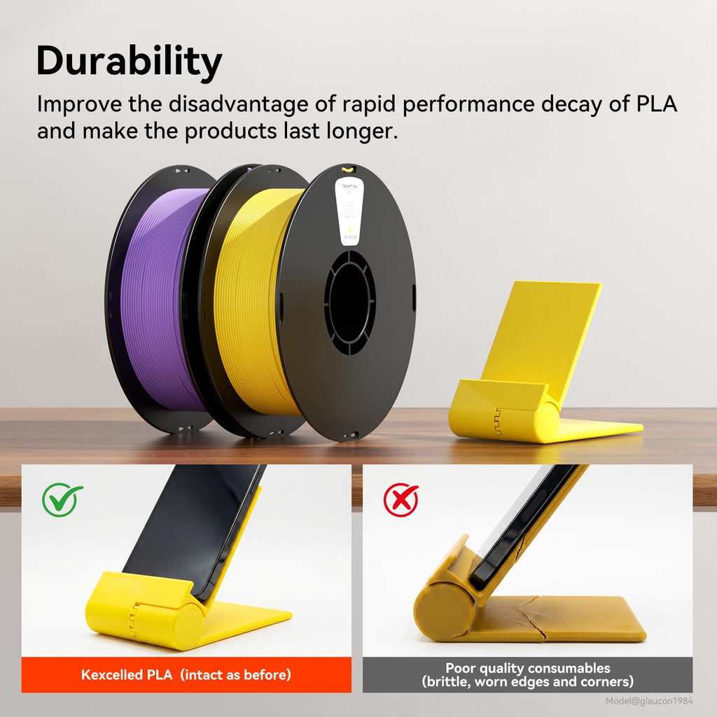 kexcelled PLA Filament 1.75mm,Wine Red PLA 3D Printer Filament 1kg Spool (2.2lbs),3D Printing Filament Dimensional Accuracy +/-0.03mm,Compatible with Most FDM Printers