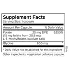 MethylPro L-Methylfolate 15 mg - Bioavailable Folate Supplement for Brain Health & Neurotransmitter Support - Vegetarian & Hypoallergenic - 90 Servings - 90 Count