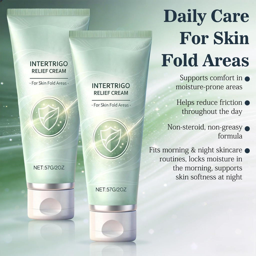 EOIRULA 2PCS Intertrigo Cream, Chafing & Moisture Barrier Cream with Zinc Oxide & Undecylenic Acid, Helps Soothe Irritated Skin and Reduce Friction, Non-Steroid Formula for Daily Use