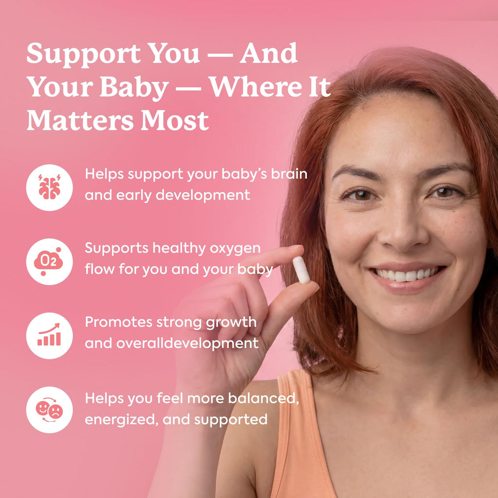 Wellanova Prenatals Multivitamin for Women – with Iron – Family Planning & Pregnancy Prenatal Vitamins with DHA, Folate & Gentle Chelated Minerals – 60 Capsules