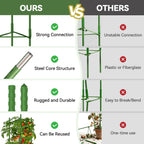 Halatool 8 Pack Tomato Cages for Garden, Up to 48in (4FT) Trellis