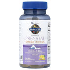 Garden of Life Prenatal DHA Omega 3 Fish Oil Supplement - Minami Natural Prenatal, Lemon, 60 Softgels