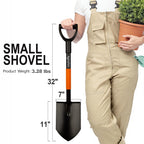AgroPro Shovel for Digging, Heavy Duty Garden Shovel with Ergonomic D-Handle, Small Shovel for Planting, 32 Inches