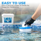 Xtremeclear 2-Pack 3" Swimming Pool Chlorine Tablets | Pro-Grade Pool Sanitizer Long Lasting & Slow Dissolving | 99% Pure Tri-Chlor|, 5 Pounds Bucket