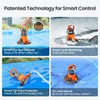 Cleartide Smart Automatic Pool Cover Pump, 1/4 HP 2160 GPH with Auto On/Off & Freeze Protection, Pump for Inground/Above Ground Winter Pool Covers, Dual Mode, 25ft Cord, 120V AC
