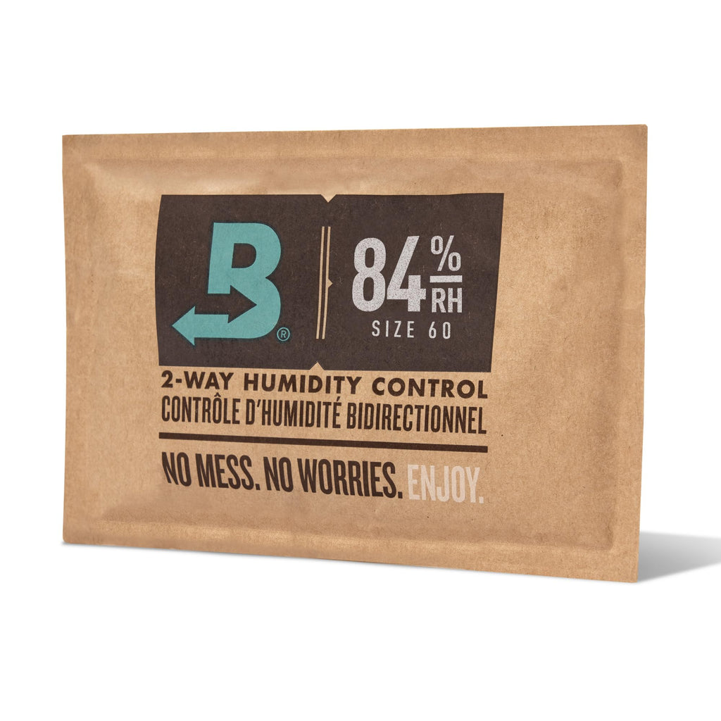 Boveda Starter Kit Bundle: Season a Wooden Storage Box Plus Maintain Humidity with 2-Way Humidity Control | Includes (2) Each Size 60 Boveda 84% RH & 72% RH | 1-Count
