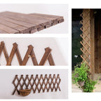 2Pack Expandable Wooden Lattice Wall,Plant Garden Trellis for Climbing Plants Outdoor, Plant Vertical Rack Wall Decor Indoor