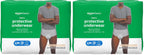Amazon Basics Maximum Absorbency Incontinence Underwear for Men with Leak Protection, Dri-Fit Technology, Odor Control, Cotton Enhanced, Small/Medium, 20 Count (Pack of 2)