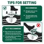 Mole Trap Scissor 2 Pack, Upgraded Mole Traps for Lawns that Kill Best, Galvanized Steel Mole Killer, Step Setup