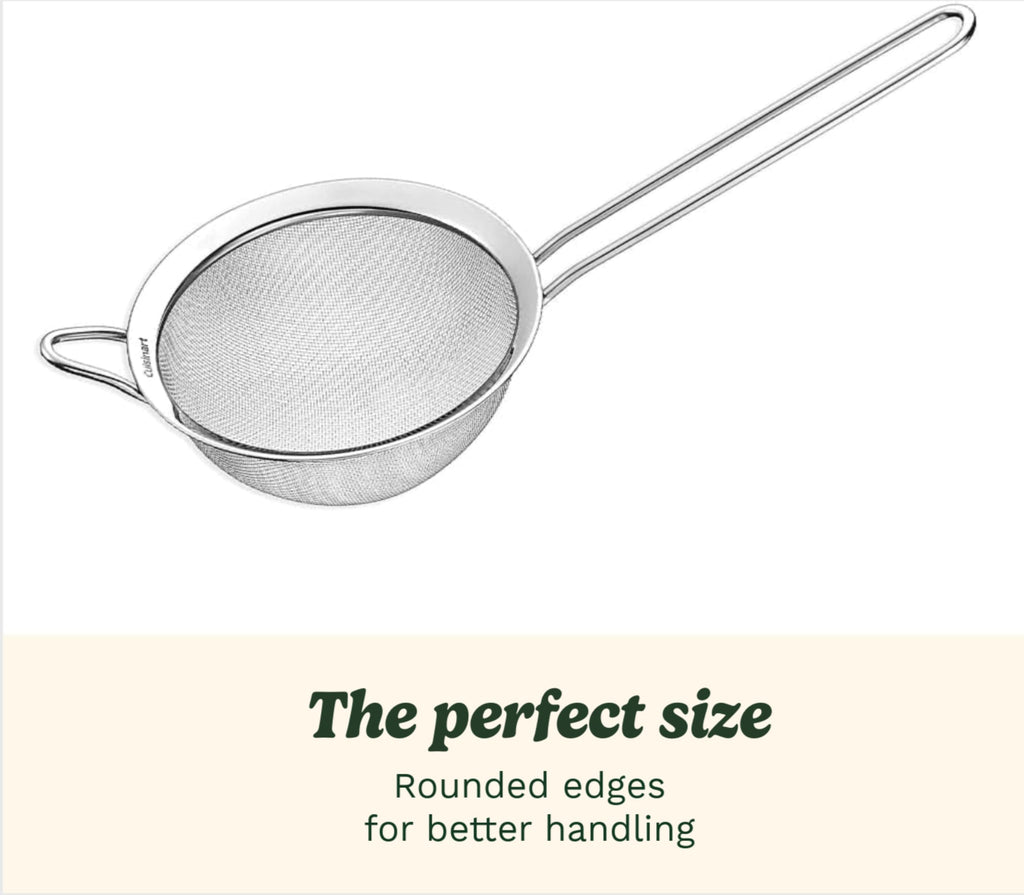 Cuisinart Mesh Strainers, Stainless Steel, Dishwasher Safe, 3-Count