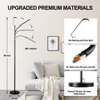 marctronic Floor Lamp 2 Pack, 18W 1800LM Bright LED Floor Lamp with 2 Remotes & Works with Smart Plug, Dimmable Timing Eye Caring Standing Reading Floor Lamps for Living Room Bedroom Office