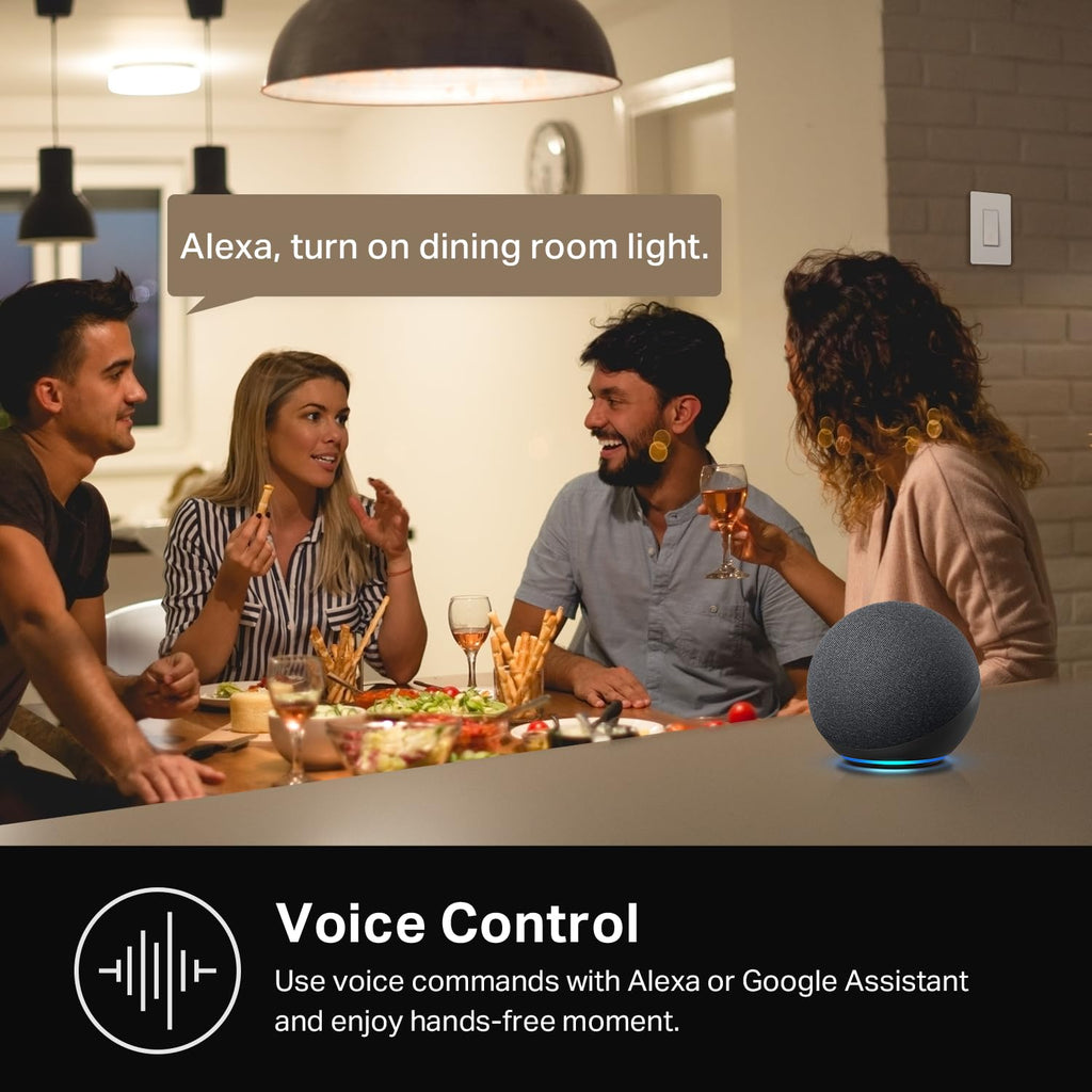 Kasa Smart 3 Way Switch HS210 KIT, Needs Neutral Wire, 2.4GHz Wi-Fi Light Switch works with Alexa and Google Home, UL Certified, No Hub Required, White,2 Count (Pack of 1)