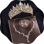 Kamirola Tiaras and Crowns for Women,3-pack Tiaras Earrings Necklace