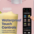 Iceman by Chefman Slush-Ease MAX 90oz Slushie Machine, 64oz Liquid Capacity Frozen Drink Maker & Slushy Machine with 5 Presets and LED Display, Perfect for Frozen Margaritas, Frappes, Smoothies
