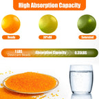 8LBS Silica Gel Desiccant Beads, Premium Orange Indicating Reusable Desiccant Bulk, Industry 3-5 mm Silica Beads Dehumidifier for 3D Filament, Electronic Devices, Camera, Jewelry, Safe (10PCS Bags)