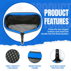 joyhalo Pool Skimmer Net with Pole,Upgraded Extra Wide Scoop Edge, Swimming Leaf Rake with 2.5FT-10FT Adjustable Aluminum Pole for Cleaning Leaves, Debris