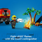 LEGO City Fire 4x4 Fire Truck with Rescue Boat Building Toy - Pretend Play Preschool Toy for Boys & Girls, Ages 5+ - Gift Ideas for Birthdays - 60412