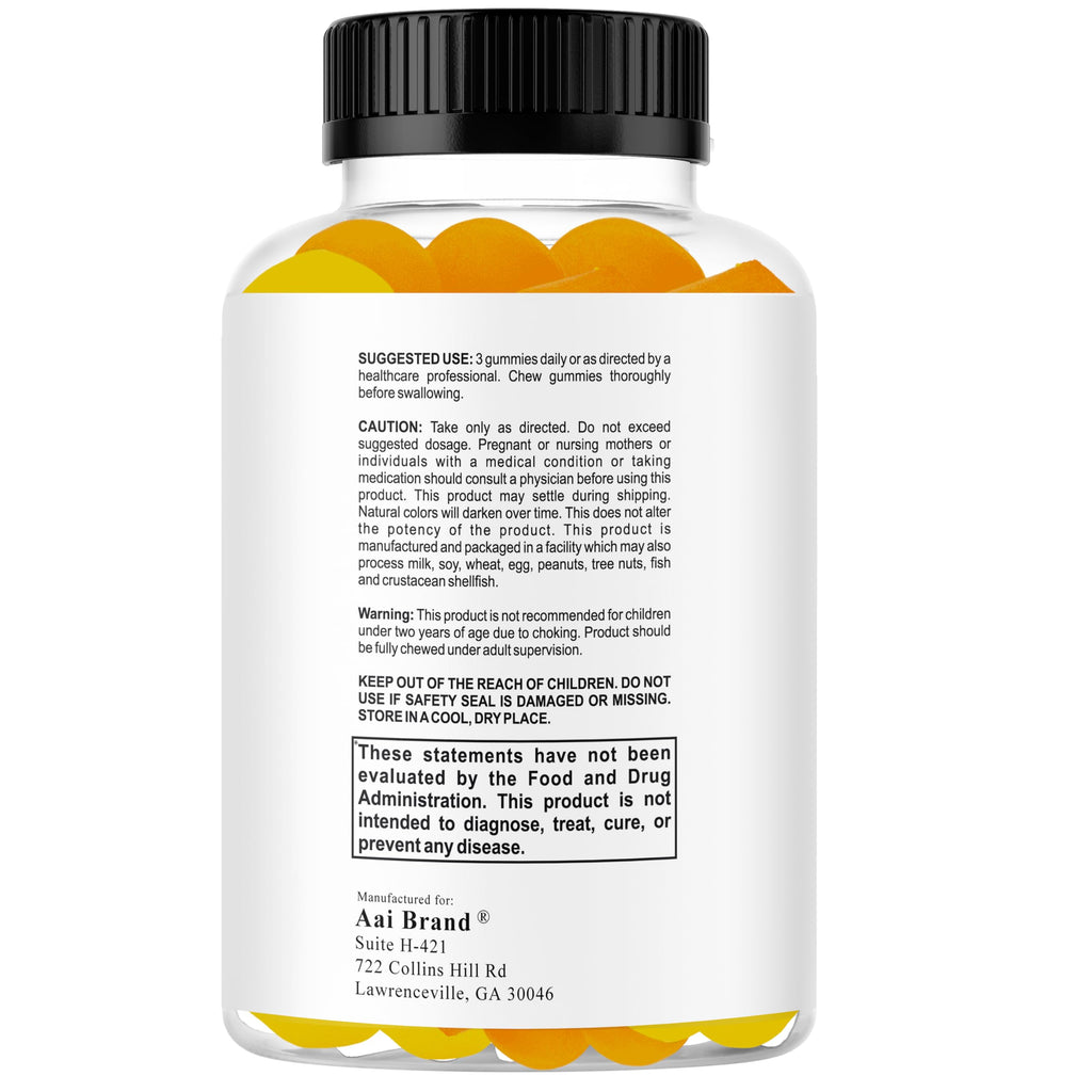 Focus Kids Gummies for Kids and Teens, Attention, Memory & Concentration, Focus Supplement for School & Study Brain Vitamins for Children DHA & Omega 3-6-9 – 60ct