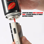 Copmotds Refillable Butane Torch Lighter with Keyhole and Visible Window, 2 Pack Adjustable Pocket Lighter and Perfect for Men, 1-Year Warranty, Great Gift Idea! Without Gas(Brushed Silver)