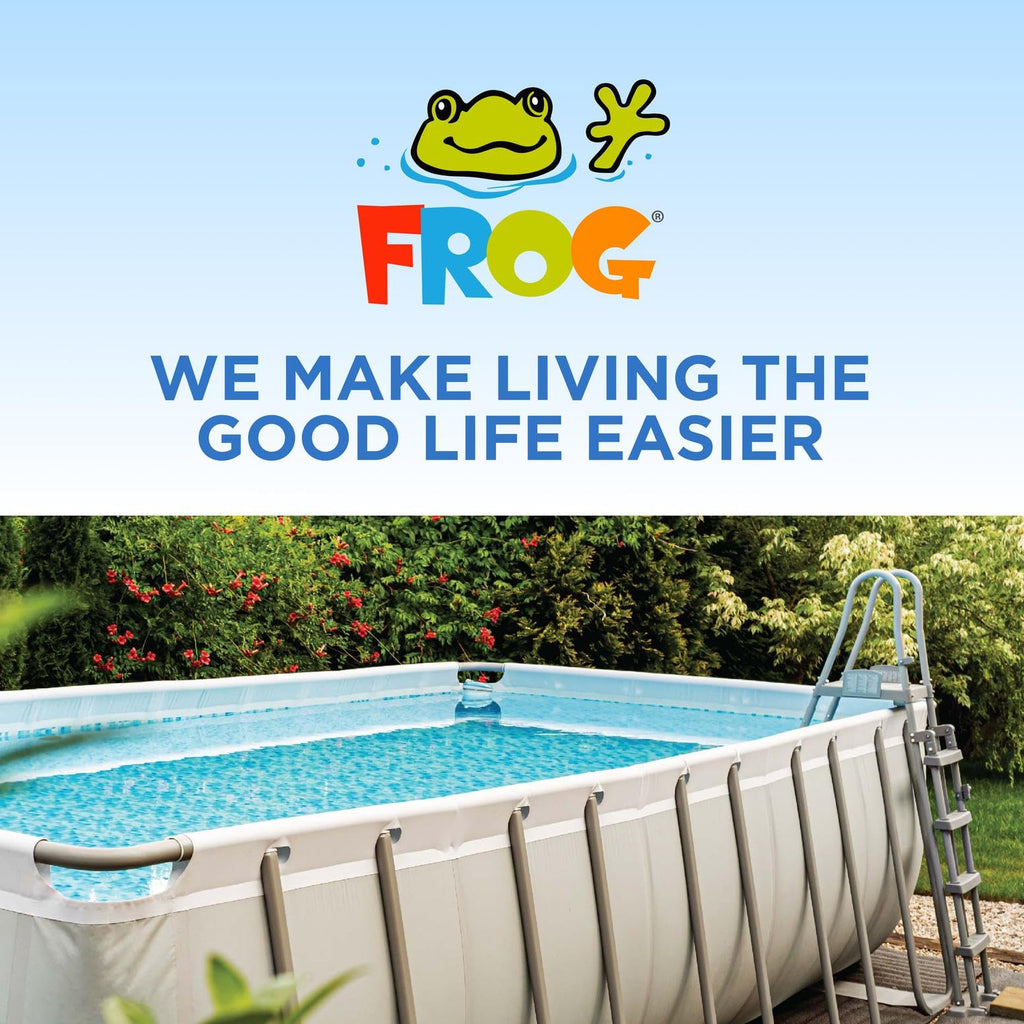 Flippin’ FROG Floating Sanitizer System for Pools 2,000 to 5,000 Gallons - Prefilled Floater with Sanitizing Minerals and Chlorine for Easy Pool Treatment & Maintenance - 4 Month Bundle
