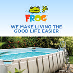 Flippin’ FROG Floating Sanitizer System for Pools 2,000 to 5,000 Gallons - Prefilled Floater with Sanitizing Minerals and Chlorine for Easy Pool Treatment & Maintenance - 4 Month Bundle