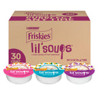 Purina Friskies Lil Soups Topper Variety Pack, 30 Count, 1.2 oz Cups