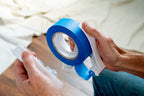 ScotchBlue Painters Tape Applicator, Applies Painter's Tape in One Continuous Strip, Paint Tape Applicator for Trim, Windows and Door Frames, 1.41 Inches x 20 Yards, 1 Starter Roll (TA3-SB-ESF)