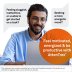 Neuroscience AttenTrex - Chewable Brain Supplements for Memory and Focus for Adults & Kids - Supports Dopamine, Epinephrine & Norepinephrine for Natural Energy, Attention & Cognitive Clarity (60 ct)