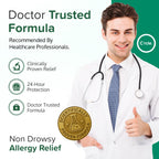Fluticasone Nasal Spray Allergy Relief - 24 Hour Non Drowsy Allergy Nasal - Nose Spray Relief for Sinus Allergies - Prescription Strength Fluticasone Propionate 50mcg - 4 Month Supply