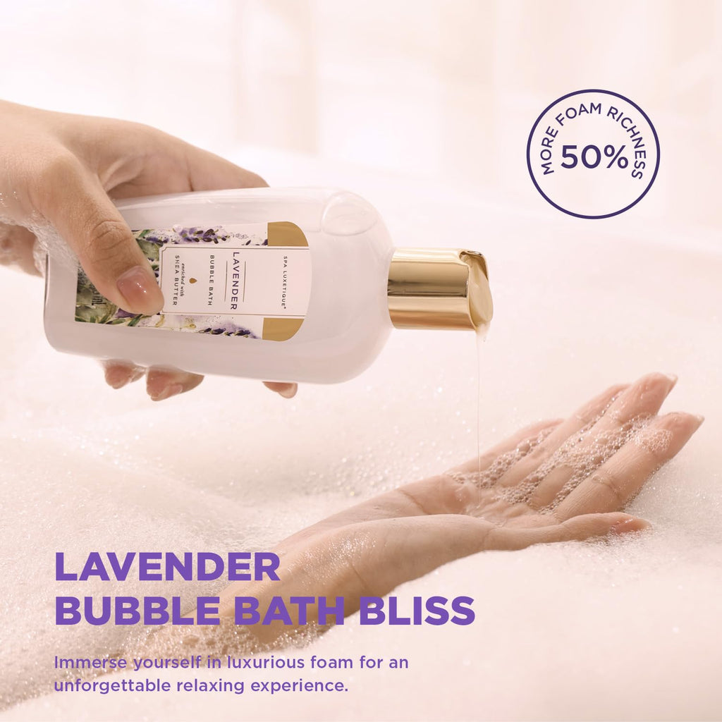 Spa Luxetique Gifts for Women 15Pcs Lavender Gift Baskets for Women Bath and Body Gift Set With Tote Bag Birthday Anniversary Gift for Wife Girlfriend Sister Mothers Day Gifts for Her