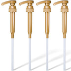 ALPENKOK 4 Pcs Coffee Syrup Dispenser Pump, Compatible with Torani & Skinny